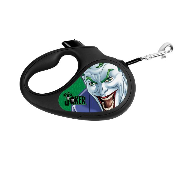 COLLAR  retractable WAUDOG leashes have the iconic images of popular superheroes - THE JOKER GREEN For Discount