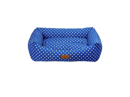 Dubex Macaron Spotted Parliament Blue Dog Bed Small Hot on Sale