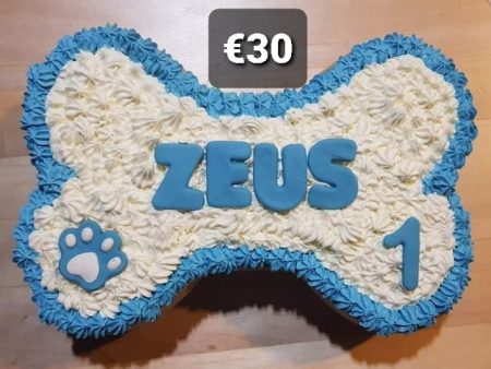 Wendy s Frosted Bone Shape Cake for Dogs - Personalised Online