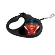 COLLAR  retractable WAUDOG leashes have the iconic images of popular superheroes - SUPERMAN LOGO Discount