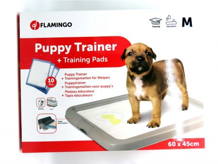 Flamingo Puppy Potty Trainer With 10 Mats 60 X 45 Cm Cheap