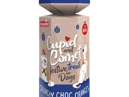 Rosewood Cupid & Comet Crunchy Choc Oranges Festive Treats for Dogs 100g For Cheap