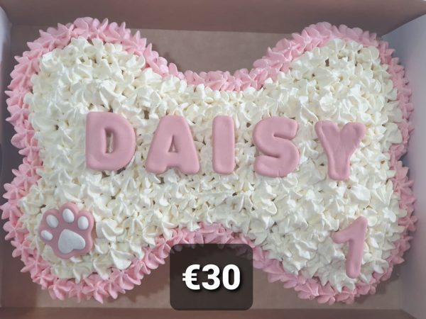 Wendy s Frosted Bone Shape Cake for Dogs - Personalised Online