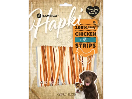 FLAMINGO SNACKS HAPKI STRIPS CHICKEN & FISH For Discount