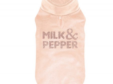 MILK & PEPPER Bergen Velvet T-Shirt For Sale