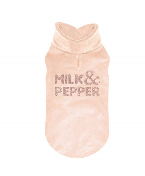 MILK & PEPPER Bergen Velvet T-Shirt For Sale