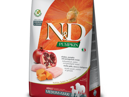 Farmina N&D Pumpkin – Adult Medium & Maxi Chicken and Pomegranate 2.5KG Discount