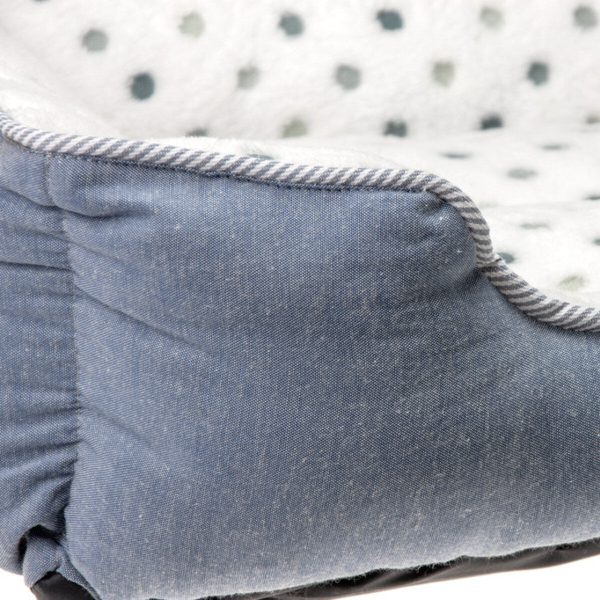 Karlie dog bed dot gray-blue, various sizes Online Hot Sale