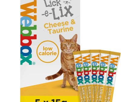 Webbox Lick-e-Lix Cheese & Taurine Cat Treats Online Sale