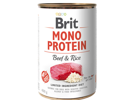 Brit Mono Protein Beef & Rice 6 pack of 400g Discount