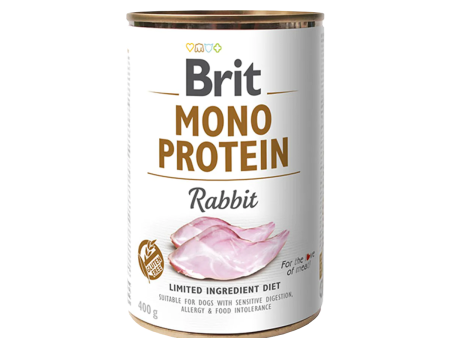 Brit Mono Protein Rabbit  6 pack of 400g Sale