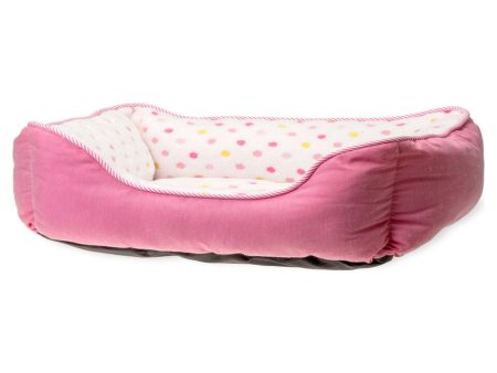 Karlie dog bed dot pink For Cheap