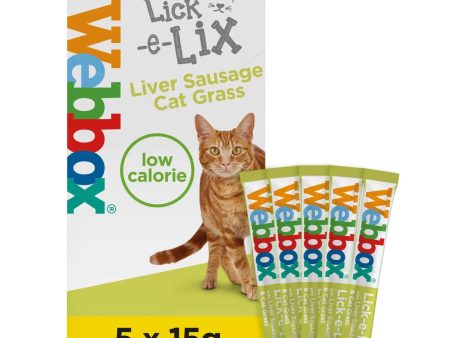 Webbox Lick-e-Lix Liver Sausage & Cat Grass Cat Treats For Sale