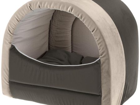 Ferplast MAJESTY Velvet house for cats - Grey Supply