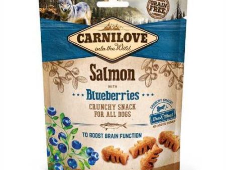 Carnilove Grain Free Crunchy Dog Treats - Salmon with Blueberries - 200g Online Sale