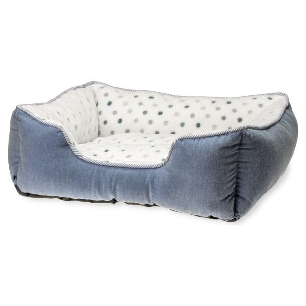 Karlie dog bed dot gray-blue, various sizes Online Hot Sale