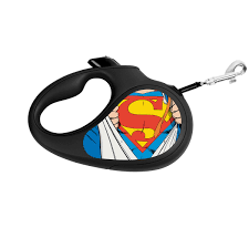 COLLAR  retractable WAUDOG leashes have the iconic images of popular superheroes - SUPERMAN IS HERO Fashion