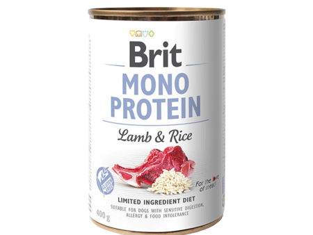 Brit Mono Protein Lamb & Rice 6 pack of 400g on Sale