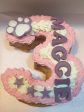 Wendy s Frosted Number 3 shape Cake for Dogs & Cats - Personalised For Discount