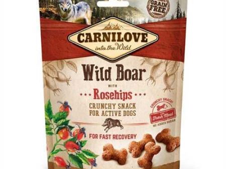 Carnilove Grain Free Crunchy Dog Treats - Wild Boar with Rosehip - 200g Hot on Sale