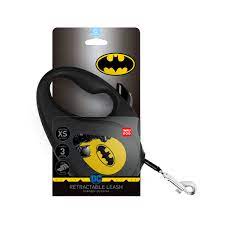 COLLAR  retractable WAUDOG leashes have the iconic images of popular superheroes -BATMAN YELLOW Online