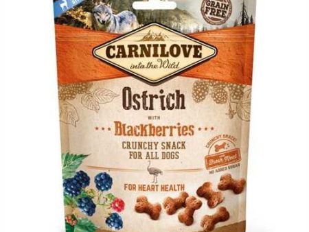 Carnilove Grain Free Crunchy Dog Treats - Ostrich with Blackberries - 200g For Sale