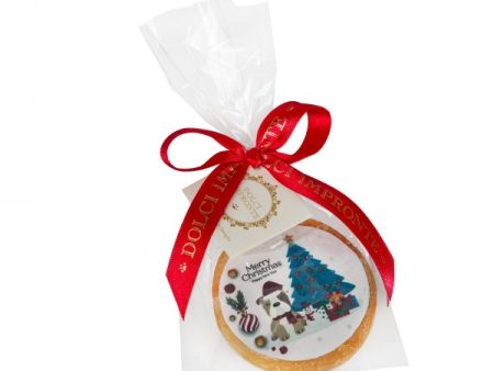 Dolci Impronte - Biscuit with Edible Food Print Merry Christmas - 50g Version 1 For Sale