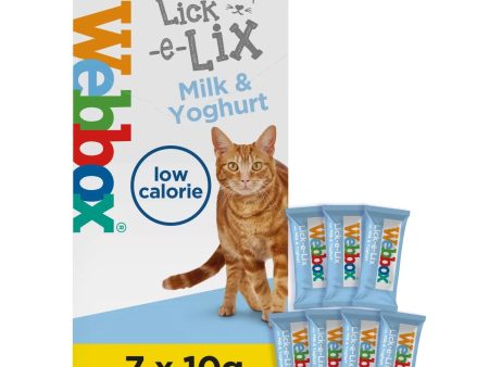 Webbox Lick-e-Lix with Milk & Yoghurt Cat Treats on Sale